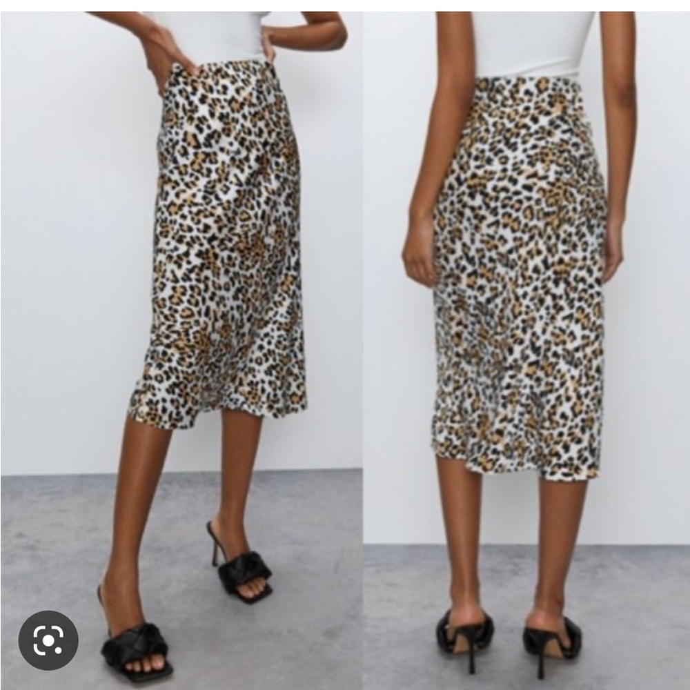 Aritzia midi skirt in Leopard print.